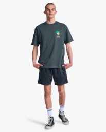 5 Frond Mural - T-Shirt &agrave; manches courtes pour Homme Noir EVYZT00335 RVCA