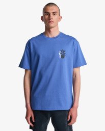 2 Cut Out - Short Sleeve T-Shirt for Men Purple EVYZT00340 RVCA