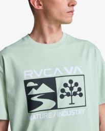 4 Harvester - Short Sleeve T-Shirt for Men Green EVYZT00344 RVCA