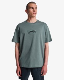 2 Olde RVCA - Maglietta da Uomo Green EVYZT00346 RVCA