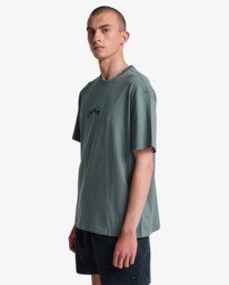 3 Olde RVCA - Maglietta da Uomo Green EVYZT00346 RVCA