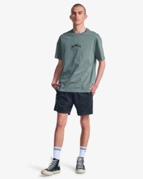 5 Olde RVCA - Maglietta da Uomo Green EVYZT00346 RVCA
