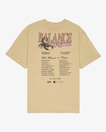 0 Poison Tour - Short Sleeve T-Shirt for Men Beige EVYZT00359 RVCA