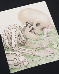 2 Sleepy Skeleton Schwarz EVYZT00391 RVCA