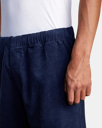 2 Americana Elastic - Elasticated Twill Trousers for Men Blue F1PTRHRVF2 RVCA