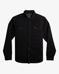 0 Instrument Quilted - Long Sleeve Flannel Shirt for Men  F1SHRQRVF2 RVCA