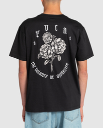 3 Benjamin Jeanjean Floral Skulls - T-Shirt for Men Black F1SSRDRVF2 RVCA