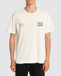 2 Local Biz - Organic T-Shirt for Men White F1SSRVRVF2 RVCA