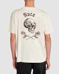3 Benjamin Jeanjean Opposites Skulls - Long Sleeve T-Shirt for Men White F1SSSHRVF2 RVCA