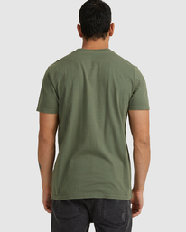 1 RVCA Washed - Maglietta da Uomo Green F1SSSMRVF2 RVCA