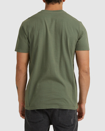 9 RVCA Washed - Maglietta da Uomo Green F1SSSMRVF2 RVCA