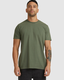 5 RVCA Washed - Maglietta da Uomo Green F1SSSMRVF2 RVCA