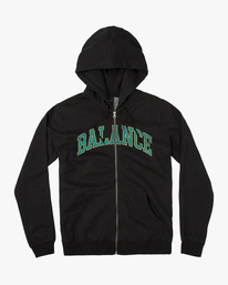 0 Balanced - Kapuzenpulli mit Reißverschluss für Männer Schwarz F1ZHRARVF2 RVCA