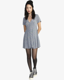 3 Understated - Robe courte pour Femme Bleu F3DRRIRVF2 RVCA