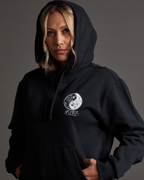 4 Mister Cartoon Yin Yang - Kapuzenpulli für Frauen Schwarz F3HORDRVF2 RVCA