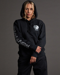 0 Mister Cartoon Yin Yang - Kapuzenpulli für Frauen Schwarz F3HORDRVF2 RVCA