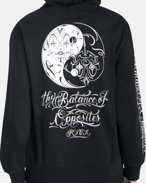 7 Mister Cartoon Yin Yang - Kapuzenpulli für Frauen Schwarz F3HORDRVF2 RVCA