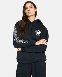 5 Mister Cartoon Yin Yang - Kapuzenpulli für Frauen Schwarz F3HORDRVF2 RVCA