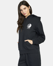 9 Mister Cartoon Yin Yang - Kapuzenpulli für Frauen Schwarz F3HORDRVF2 RVCA