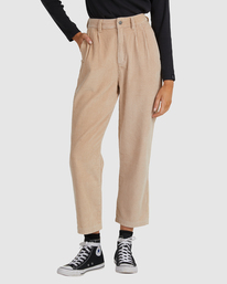 7 Plushed - Pantal&oacute;n relajado de cintura alta para Mujer Beige F3PTRKRVF2 RVCA