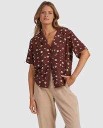0 Balance Act - Chemise manches courtes pour Femme  F3SHRARVF2 RVCA