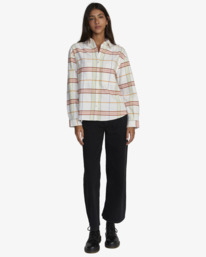 3 Rush - Flannel Shirt for Women White F3SHRFRVF2 RVCA