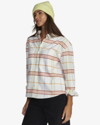 4 Rush - Flannel Shirt for Women White F3SHRFRVF2 RVCA