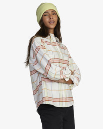 5 Rush - Flannel Shirt for Women White F3SHRFRVF2 RVCA