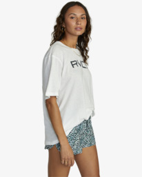 5 Big RVCA Anyday - T-shirt pour Femme Blanc F3SSRCRVF2 RVCA