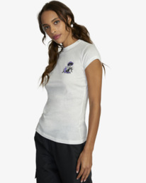 4 Trippy Snail - T-shirt pour Femme Blanc F3SSRTRVF2 RVCA