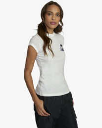 5 Trippy Snail - T-shirt pour Femme Blanc F3SSRTRVF2 RVCA