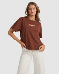 1 GOGO EASY TEE Brun F3SSSERVF2 RVCA