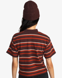 1 Kinney Tee - Mock Neck T-Shirt for Women Brown F3TPRBRVF2 RVCA