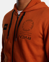 2 VA Mark - Felpa con cappuccio e zip da Uomo  F4HOMDRVF2 RVCA