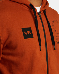 5 VA Mark - Felpa con cappuccio e zip da Uomo  F4HOMDRVF2 RVCA