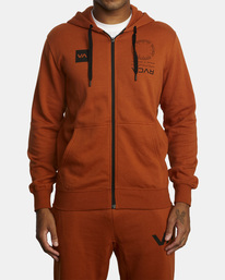 0 VA Mark - Felpa con cappuccio e zip da Uomo  F4HOMDRVF2 RVCA