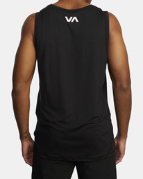 1 Sport Vent Copy Kit - Tie-Dyed Tank Top for Men Black F4KTMBRVF2 RVCA