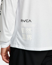 2 Rvca Hiragana - Long Sleeve T-Shirt for Men White F4LSMBRVF2 RVCA