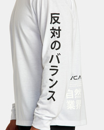 7 Rvca Hiragana - Long Sleeve T-Shirt for Men White F4LSMBRVF2 RVCA