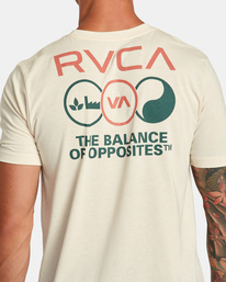2 Tri Balance - T-Shirt for Men Beige F4SSMDRVF2 RVCA