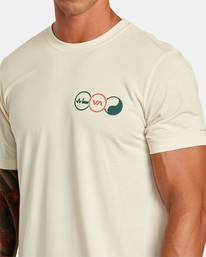 5 Tri Balance - T-Shirt for Men Beige F4SSMDRVF2 RVCA