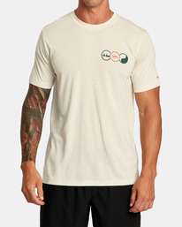 0 Tri Balance - T-Shirt for Men Beige F4SSMDRVF2 RVCA