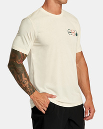 4 Tri Balance - T-Shirt for Men Beige F4SSMDRVF2 RVCA