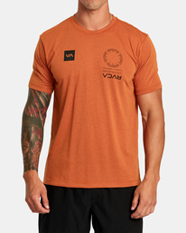 0 VA Mark - T-shirt pour Homme Marron F4SSMFRVF2 RVCA