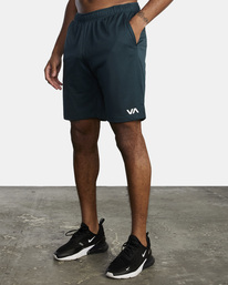 3 VA Mesh 19" - Elasticated Walkshorts for Men Green F4WKMDRVF2 RVCA