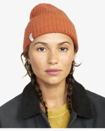 0 Warm Eyes - Beanie Braun F9BNRDRVF2 RVCA