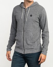 3 SUPER MARLE ZIP HOOD  L1KTRFRVF8 RVCA