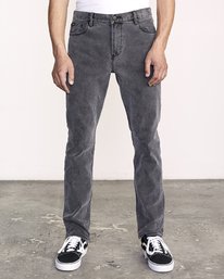 0 Daggers Denim - Pantalones vaqueros con corte ajustado para Hombre Gris L1PNRJRVF8 RVCA