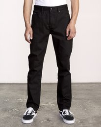0 Daggers Denim - Slim Fit Denim Jeans for Men Black L1PNRJRVF8 RVCA
