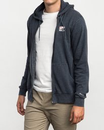 2 FOXHOLE ZIP Blue L1ZHRFRVF8 RVCA